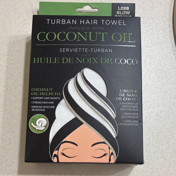 Studio Dry Other - Coconut Oil Infused Turban Hair Towel - White